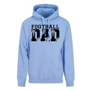 Funny Fathers Day Football Dad Football Dad Birthday Gift Unisex Surf Hoodie