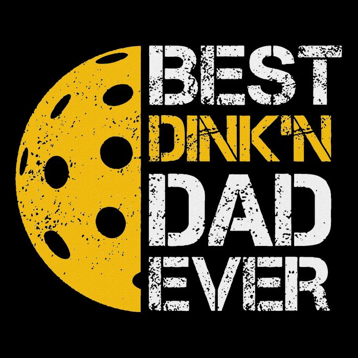 Funny Father's Day Pickleball Best Dink'n Dad Ever Funny 7-Panel Snapback Hat
