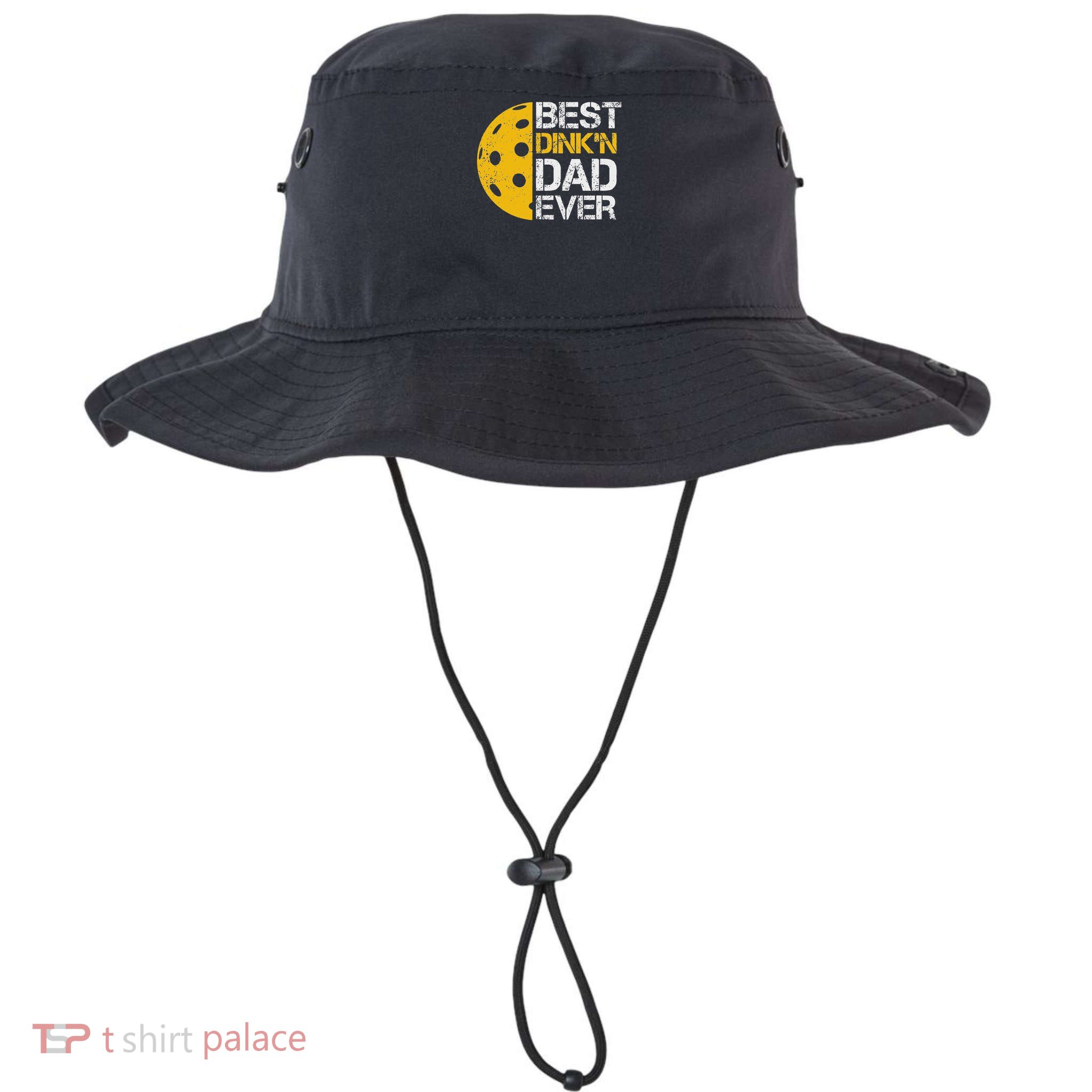 Funny Father's Day Pickleball Best Dink'n Dad Ever Funny Bucket Hat