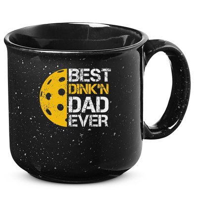 Funny Father's Day Pickleball Best Dink'n Dad Ever Funny 15oz Campfire Ceramic Mug