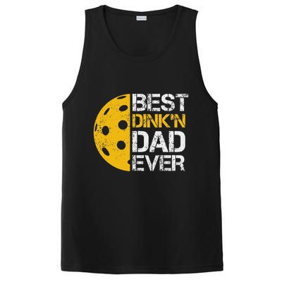 Funny Father's Day Pickleball Best Dink'n Dad Ever Funny PosiCharge Competitor Tank