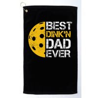 Funny Father's Day Pickleball Best Dink'n Dad Ever Funny Golf Towel