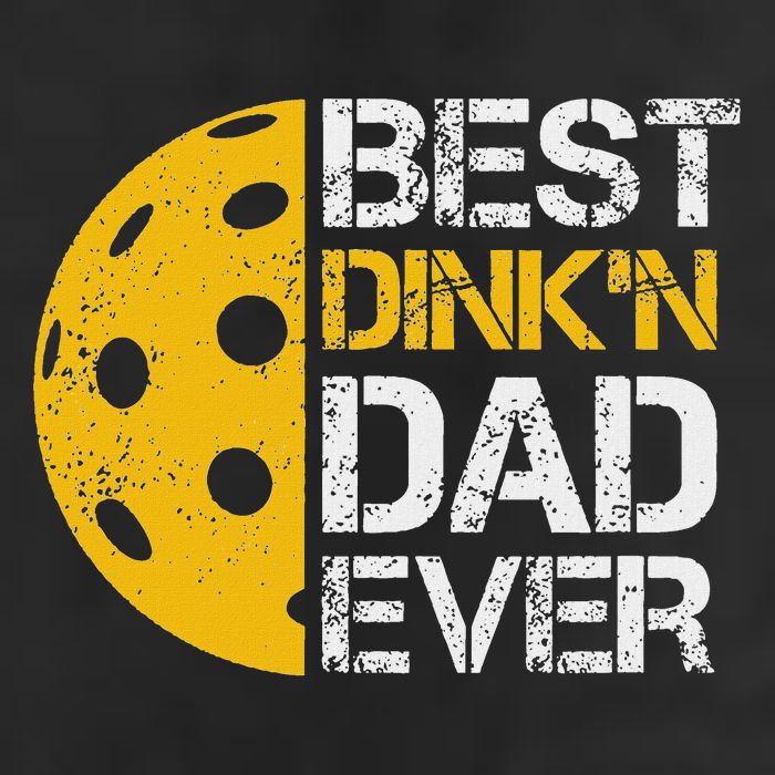 Funny Father's Day Pickleball Best Dink'n Dad Ever Funny Golf Towel