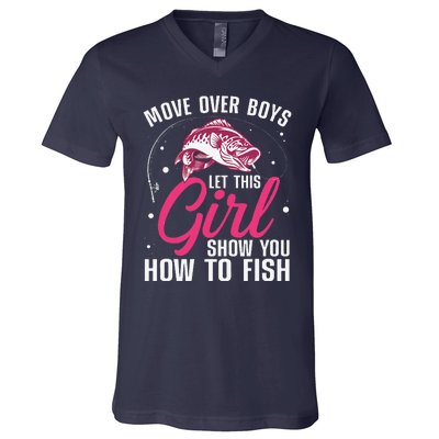 Funny Fishing Design Fisherman Fishing Lover V-Neck T-Shirt