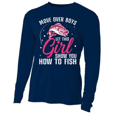 Funny Fishing Design Fisherman Fishing Lover Cooling Performance Long Sleeve Crew