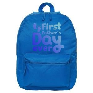 First Fathers Day Ever Proud Family Dad Cute Gift 16 in Basic Backpack