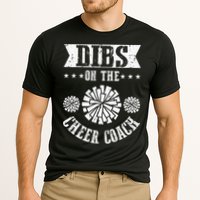 Funny Football Dibs On The Cheer Coach Pom Poms Cooling Performance Crew T-Shirt