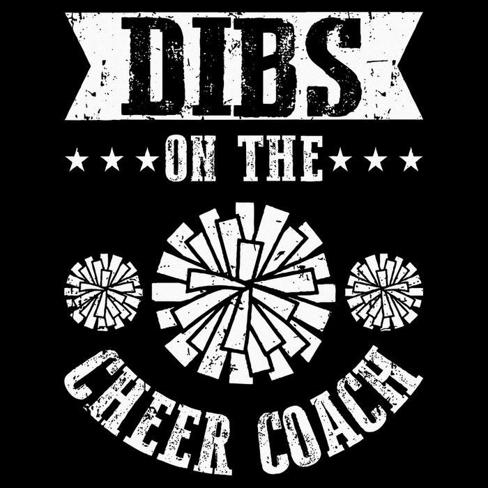 Funny Football Dibs On The Cheer Coach Pom Poms Cooling Performance Crew T-Shirt