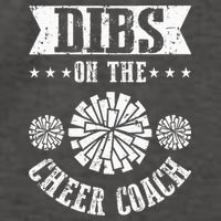 Funny Football Dibs On The Cheer Coach Pom Poms Vector Backpack