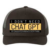 Funny Fathers Day Nerd Gift From Daughter To Dad Chat GPT Yupoong Adult 5-Panel Trucker Hat