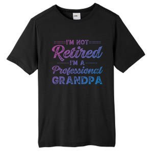 Funny Fathers Day Retired Grandpa Great Gift Tall Fusion ChromaSoft Performance T-Shirt