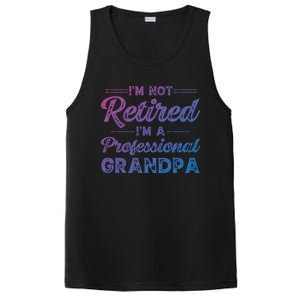 Funny Fathers Day Retired Grandpa Great Gift PosiCharge Competitor Tank