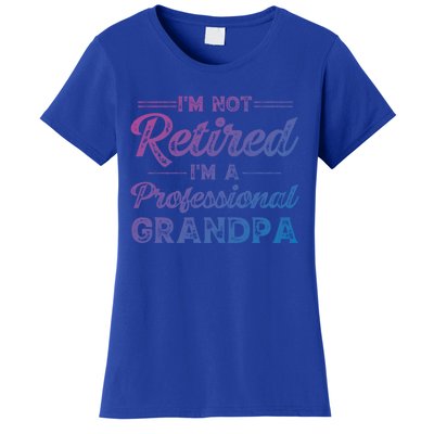 Funny Fathers Day Retired Grandpa Great Gift Women's T-Shirt