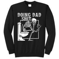 Funny Father Doing Dad Shit Skeleton Toilet Sweatshirt