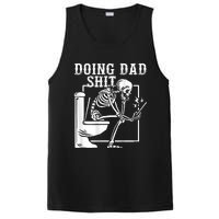 Funny Father Doing Dad Shit Skeleton Toilet PosiCharge Competitor Tank