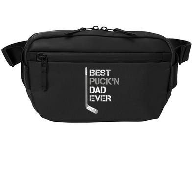 Funny Fathers Day Hockey Dad Best Puckn Dad Ever Crossbody Pack