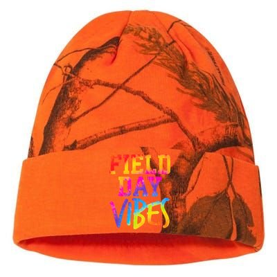 Funny Field Day Vibes Teacher Appreciation Tie Dye Gift Kati Licensed 12" Camo Beanie