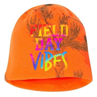 Funny Field Day Vibes Teacher Appreciation Tie Dye Gift Kati - Camo Knit Beanie