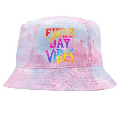 Funny Field Day Vibes Teacher Appreciation Tie Dye Gift Tie-Dyed Bucket Hat