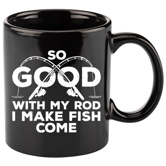Funny Fishing Design For Fisherman Fish Fishing 11oz C Handle Ceramic Mug