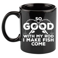 Funny Fishing Design For Fisherman Fish Fishing 11oz C Handle Ceramic Mug