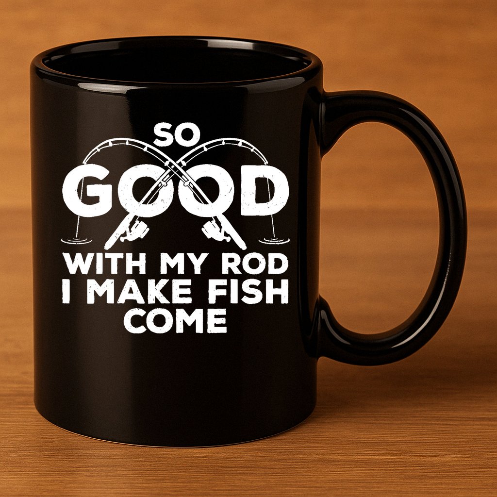 Funny Fishing Design For Fisherman Fish Fishing 11oz C Handle Ceramic Mug