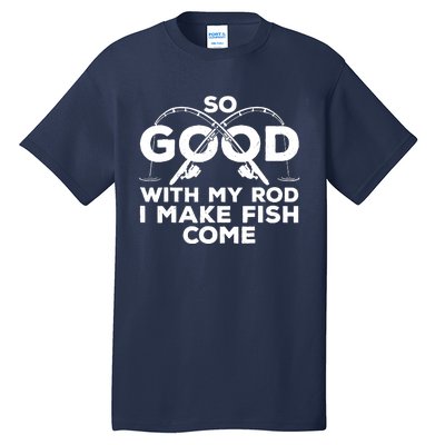 Funny Fishing Design For Fisherman Fish Fishing Tall T-Shirt