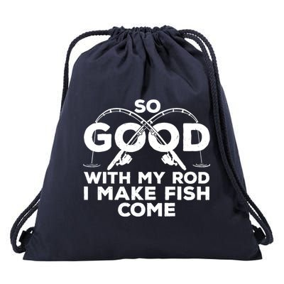 Funny Fishing Design For Fisherman Fish Fishing Drawstring Bag