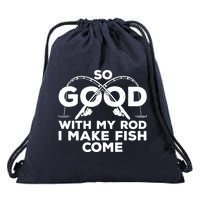 Funny Fishing Design For Fisherman Fish Fishing Drawstring Bag