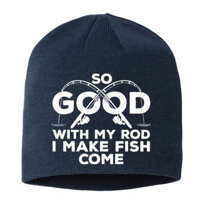 Funny Fishing Design For Fisherman Fish Fishing Sustainable Beanie