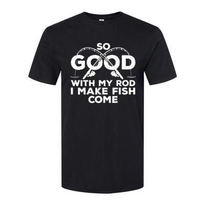 Funny Fishing Design For Fisherman Fish Fishing Softstyle CVC T-Shirt