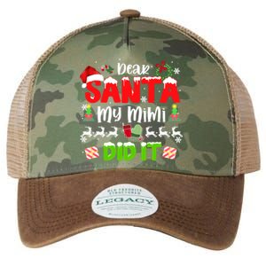 Family Funny Dear Santa My Mimi Did It Christmas Pajama Cute Gift Legacy Tie Dye Trucker Hat