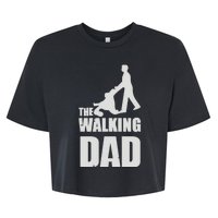 Funny Fathers Day Gift The Walking Dad Bella+Canvas Jersey Crop Tee