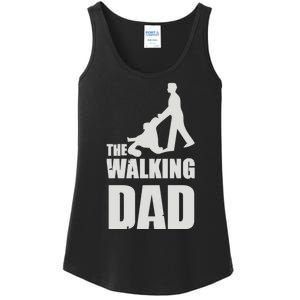 Funny Fathers Day Gift The Walking Dad Ladies Essential Tank