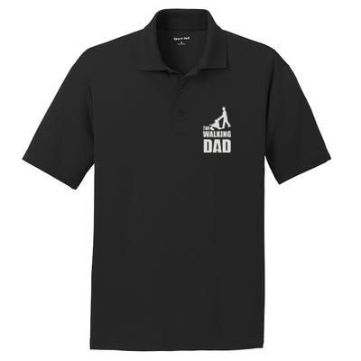 Funny Fathers Day Gift The Walking Dad PosiCharge RacerMesh Polo