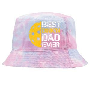 Funny FatherS Day Pickleball Best DinkN Dad Ever Tie-Dyed Bucket Hat