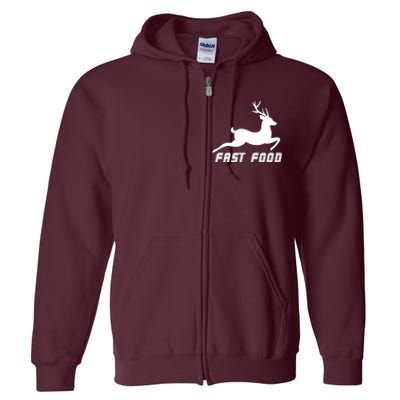 Fast Food Deer Full Zip Hoodie