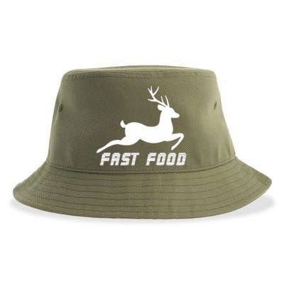 Fast Food Deer Sustainable Bucket Hat