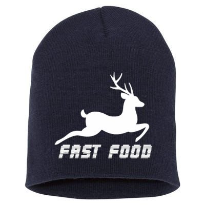 Fast Food Deer Short Acrylic Beanie