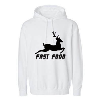 Fast Food Deer Garment-Dyed Fleece Hoodie