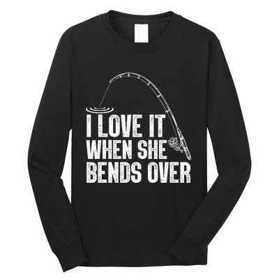 Funny Fishing Design For Men Women Fisherman Fishing Rod Long Sleeve Shirt