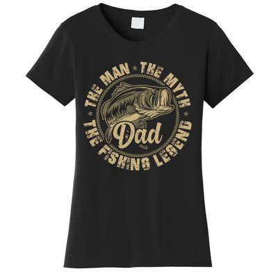 Fishing For Dad Father Day Fishing Gift For Fisherman Women's T-Shirt