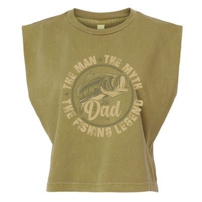 Fishing For Dad Father Day Fishing Gift For Fisherman Garment-Dyed Women's Muscle Tee