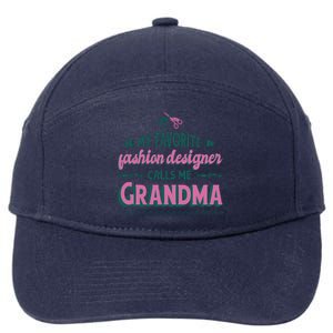 Favorite Fashion Designer Calls Me Grandma 7-Panel Snapback Hat