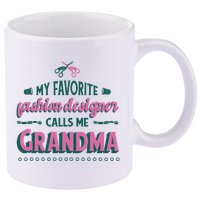 Favorite Fashion Designer Calls Me Grandma 11oz C Handle Ceramic Mug