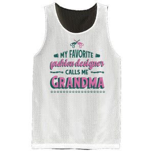 Favorite Fashion Designer Calls Me Grandma Mesh Reversible Basketball Jersey Tank