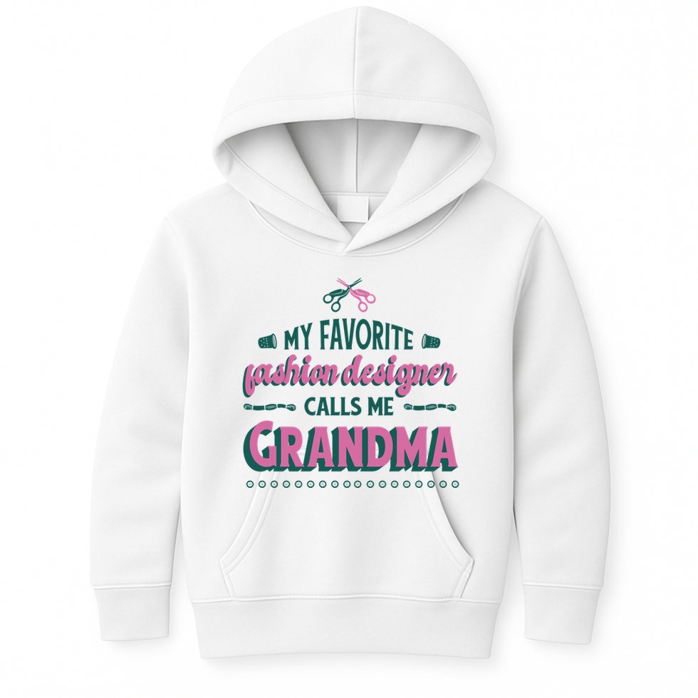 Favorite Fashion Designer Calls Me Grandma Kids Hoodie