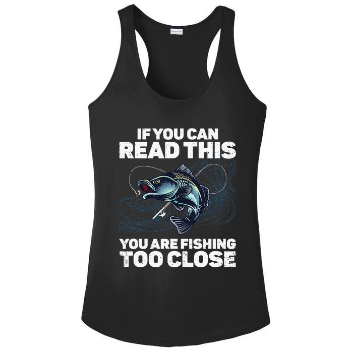 Funny Fishing Design For Men Women Fishes Fishing Lover Ladies PosiCharge Competitor Racerback Tank