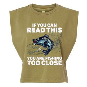 Funny Fishing Design For Men Women Fishes Fishing Lover Garment-Dyed Women's Muscle Tee