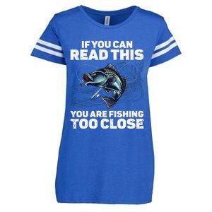 Funny Fishing Design For Men Women Fishes Fishing Lover Enza Ladies Jersey Football T-Shirt